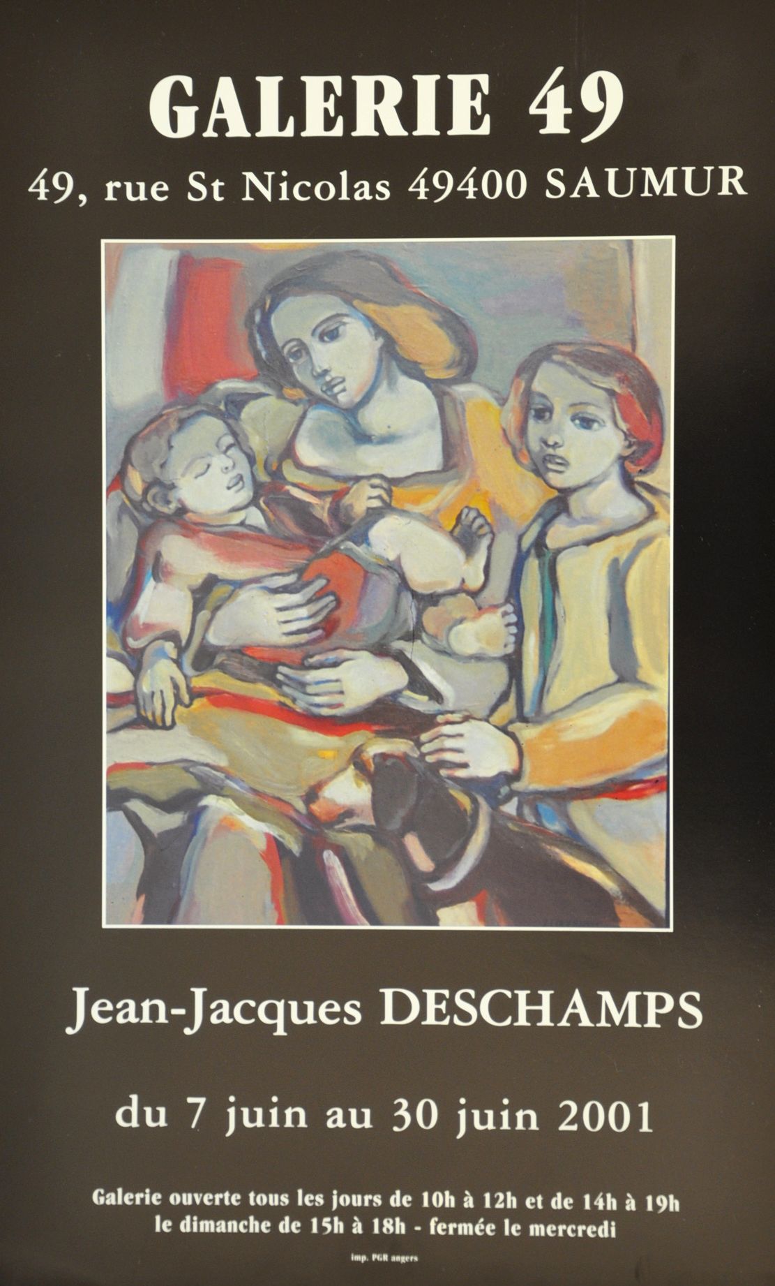 Exposition Jean-Jacques DESCHAMPS 2001 Galerie Toulouse Lauwers