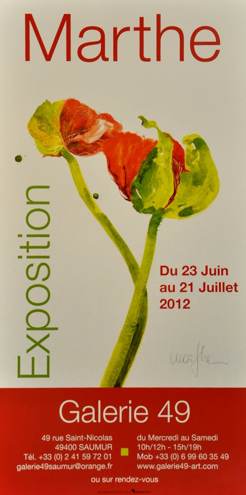 Exposition Marthe 2012 Galerie Toulouse Lauwers