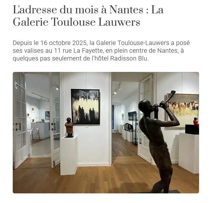 article barnes galerie toulouse lauwers
